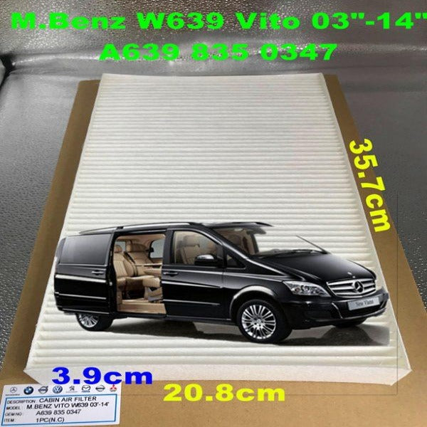 Air Filter Mercedes Benz W639 Vito