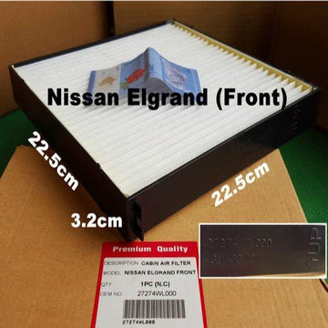 Air Filter Nissan Elgrand (Front)