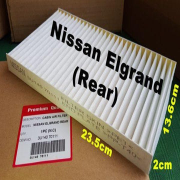 Air Filter Nissan Elgrand Rear