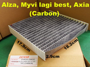 Air Filter Perodua Alza / Axia / Myvi Lagi Best (Carbon)