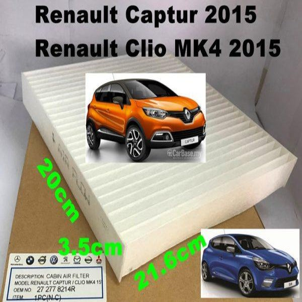 Air Filter Renault Captur / Clio MK4 2015