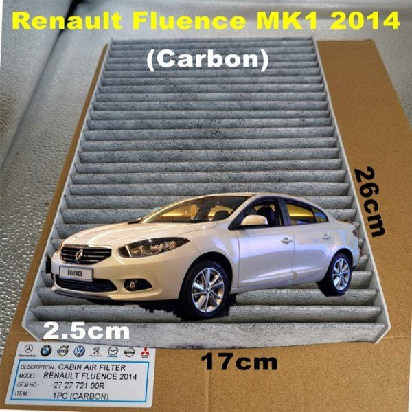 Air Filter Renault Fluence 2014 (Carbon)