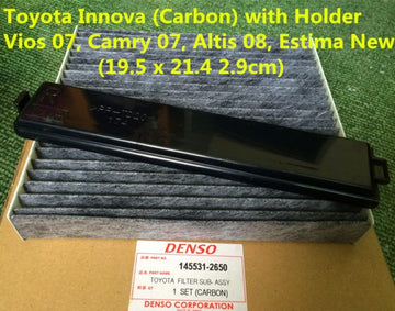 Air Filter Toyota Innova AN40/Camry ACV40 2007 / Vios NCP93 2007 / Corolla Altis 2008  /Estima ACR50 N/M With Holder (Carbon)