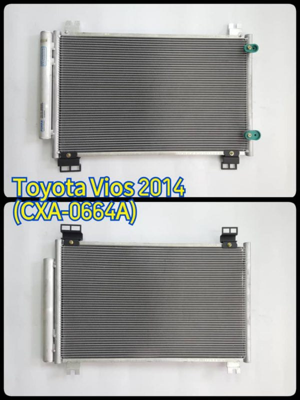 Condenser Toyota Vios NCP150 2014 With Filter Pad