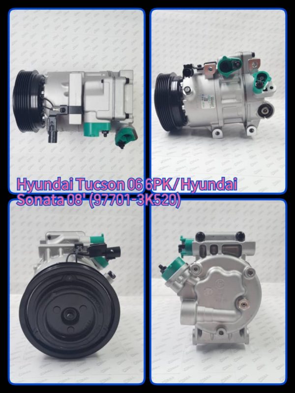 Compressor Hyundai Tucson 2006/Sonata 2008 6PK