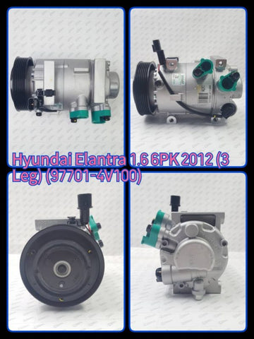 Compressor Hyundai Elantra 1.6 2012 6PK (3Leg)