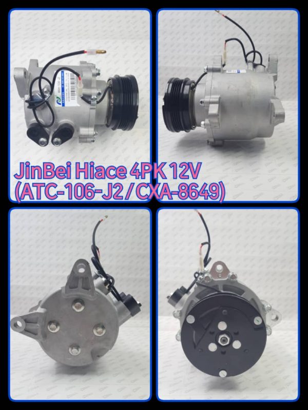 Compressor JinBei Hiace 4PK 12V