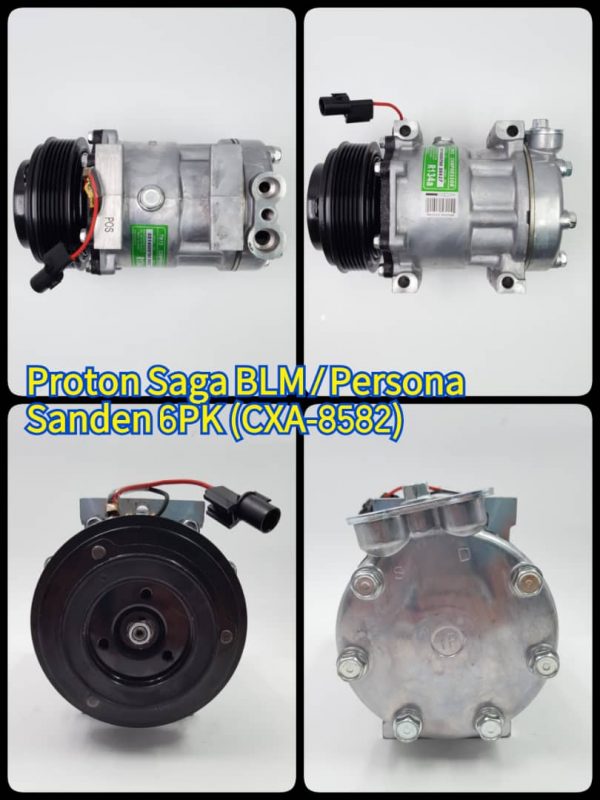 Compressor Proton Saga BLM / Persona O/M W/O Rubber 6PK SD