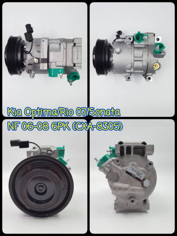 Compressor Kia Optima / Rio 2007 / Sonata NF 2006-2008 6PK