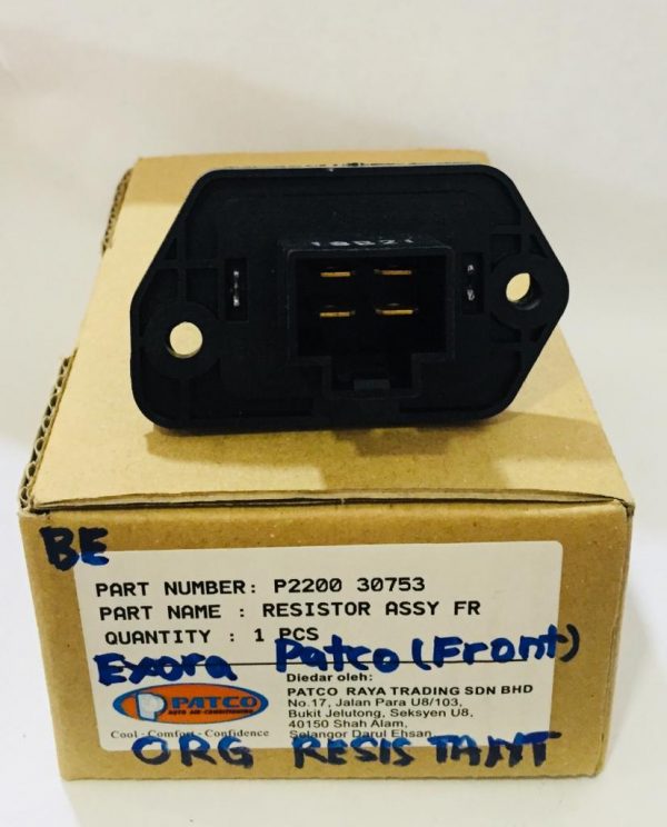 Resistor Control Proton Exora Patco (Front) ORG