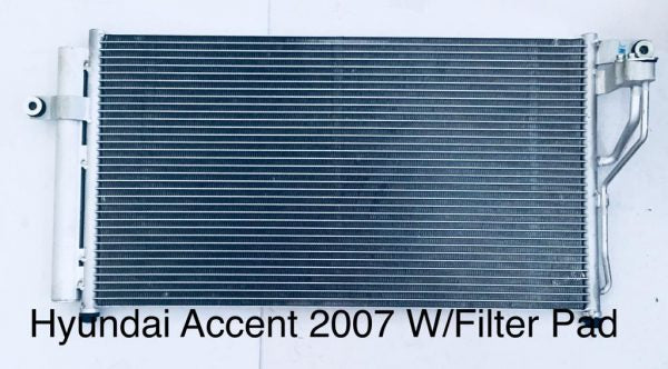 Condenser Hyundai Accent 2007 With Filter Pad