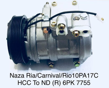 Compressor Kia Carnival / Naza Ria / Rio 10PA17C HCC To ND (R) 6PK (7755)